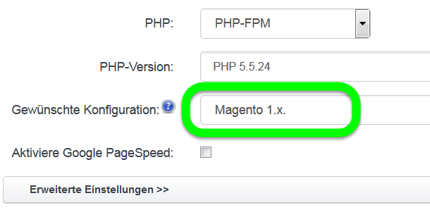 Magento Shop installieren