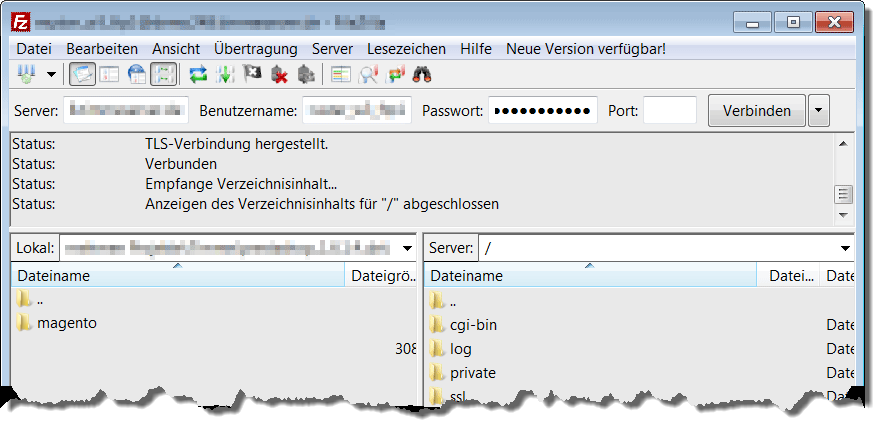 Magento Shop installieren