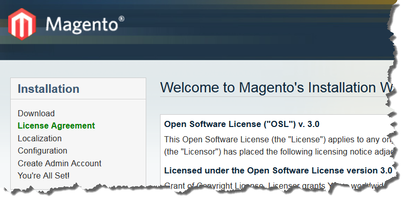 Magento Shop installieren