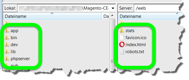 Magento Shop installieren