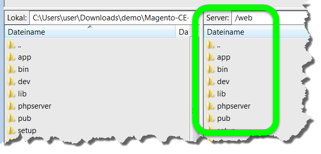 Magento Shop installieren