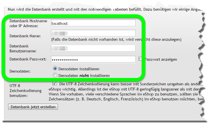 OXID eShop installieren