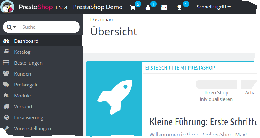 PrestaShop Backend